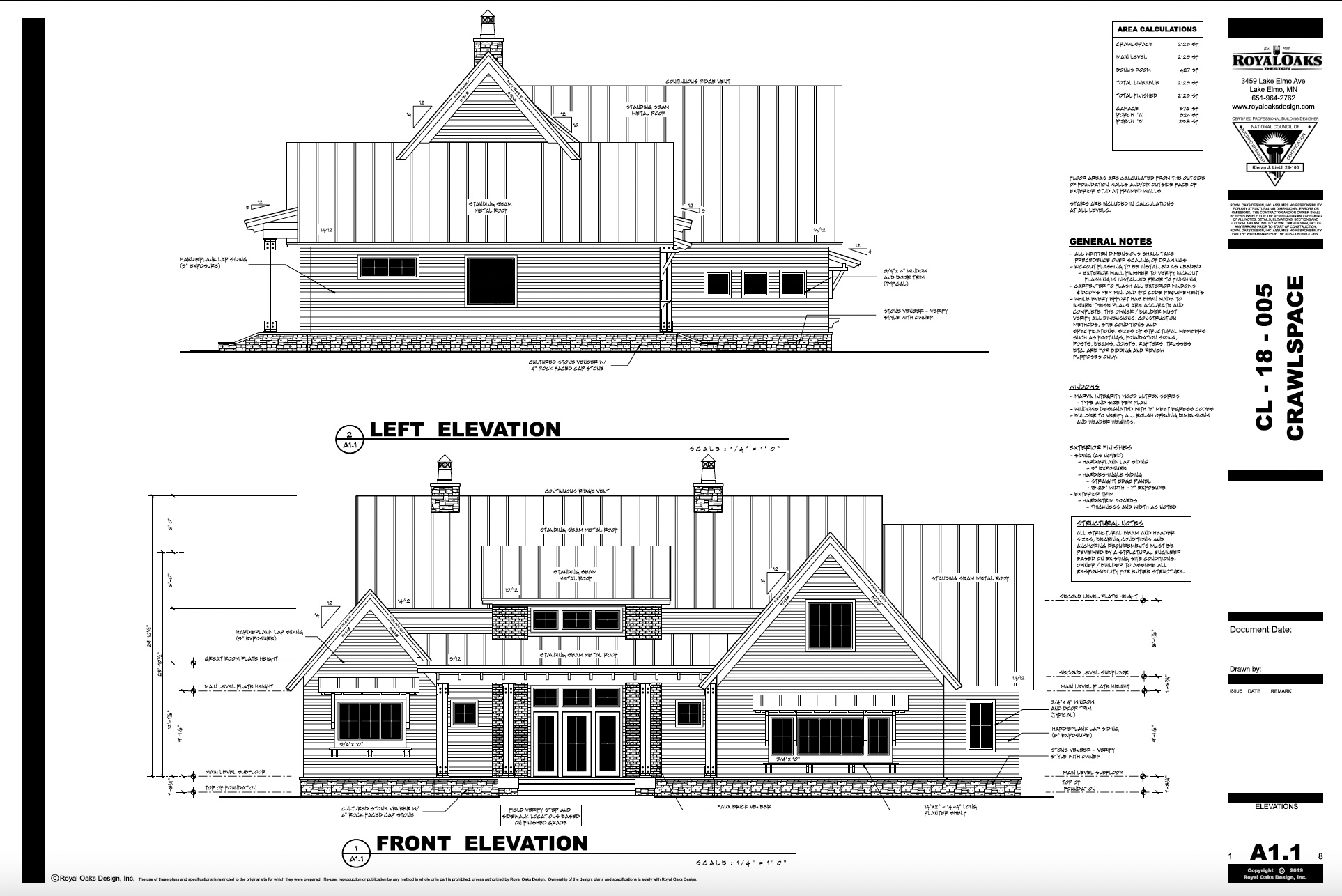 Sample Plans for the house in Paradise
